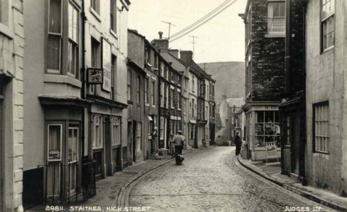 Cottages in Staithes. Historic fishing village of Staithes